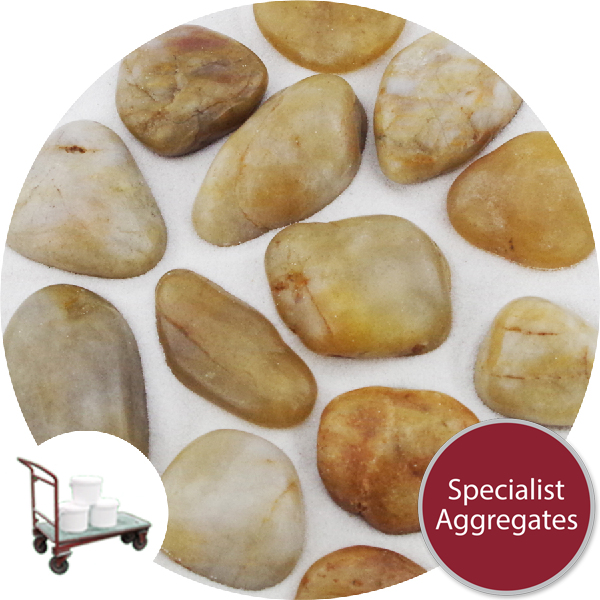 Chinese Pebbles - Polished Golden Amber - Click & Collect